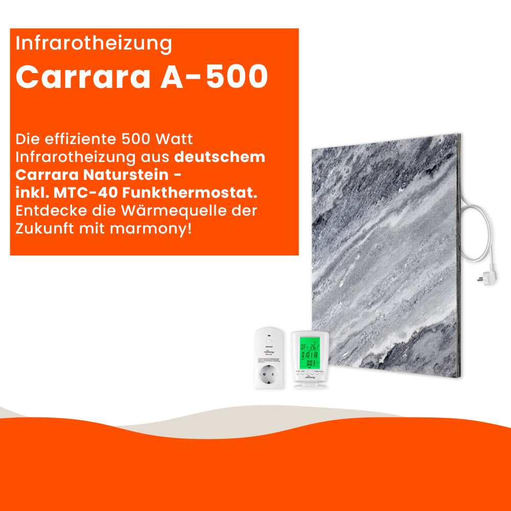 Carrara B-500 Infrarotheizung (B-Ware)