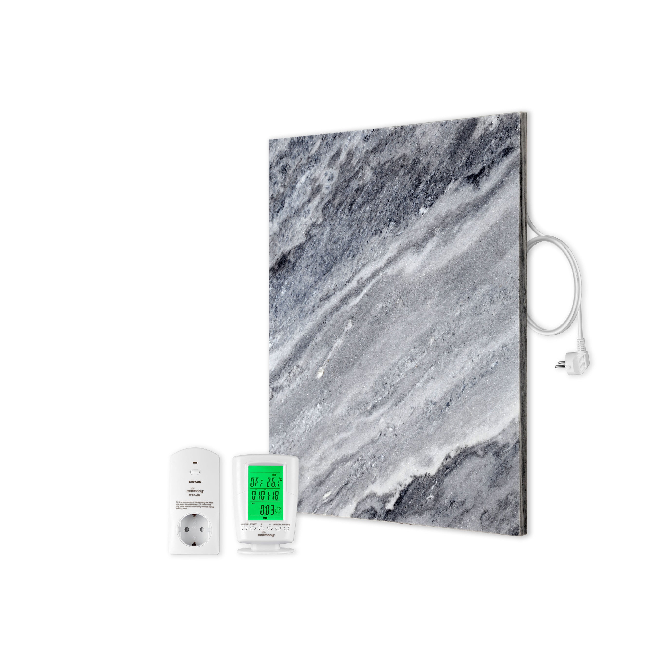 Marmony Carrara Optik Naturstein Infrarotheizung